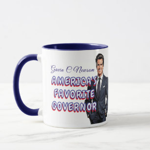 Gavin C Newsom America's Favourite Governor Mug