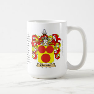 Gavin Family Coat of Arms Coffee Mug