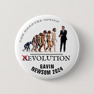 Gavin Newsom 2024 6 Cm Round Badge