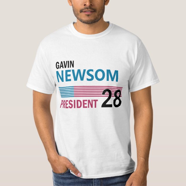 Gavin Newsom 2028 T-Shirt (Front)