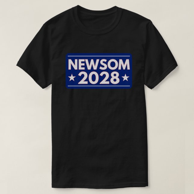 Gavin Newsom 2028 T-Shirt (Design Front)