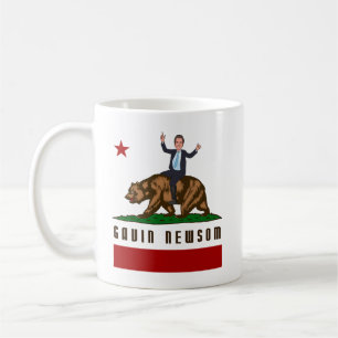 GAVIN NEWSOM CA FLAG COFFEE MUG