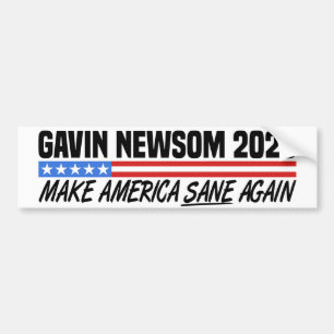 Gavin Newsom For President 2028 Bumper Sticker