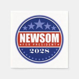 Gavin Newsom for President 2028 Napkin