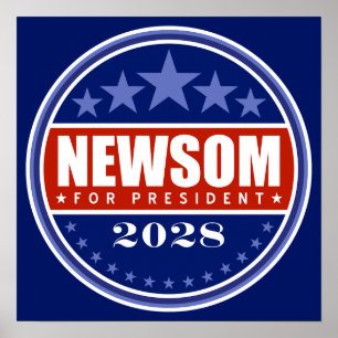 Gavin Newsom for President 2028 Poster