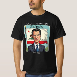 Gavin Newsom for President 2028 T-Shirt
