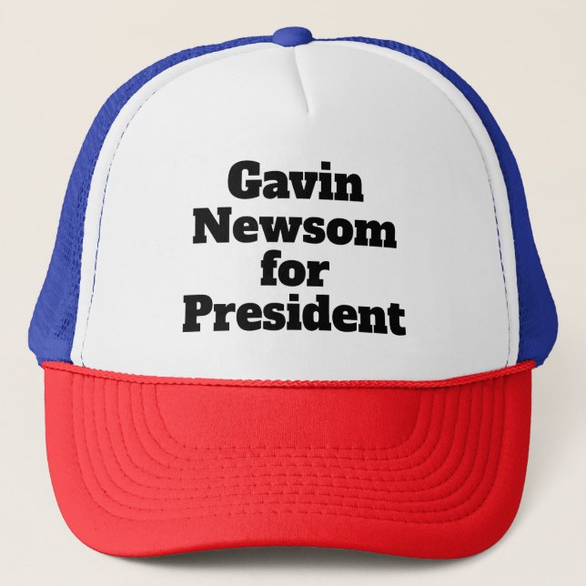 Gavin Newsom for President Trucker Hat (Front)