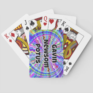 Gavin Newsom POTUS (you may change the words) Playing Cards