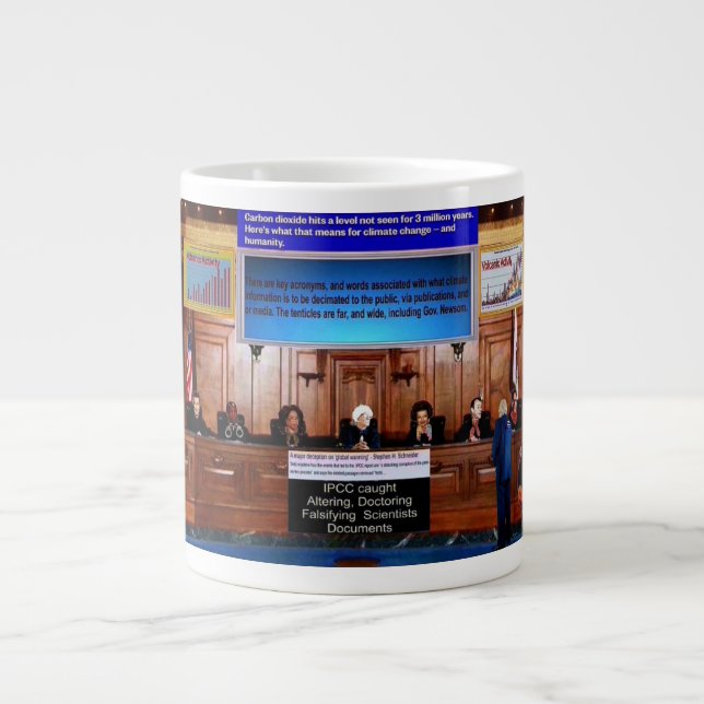 Gavin Newsom trial Large Coffee Mug (Front)
