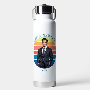 Gavin Newsom   Vintage #48 Water Bottle