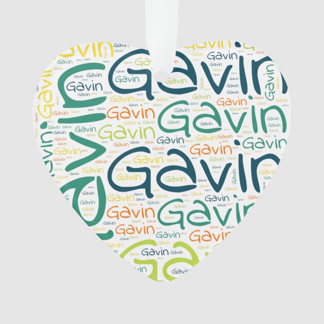 Gavin Ornament (Front)