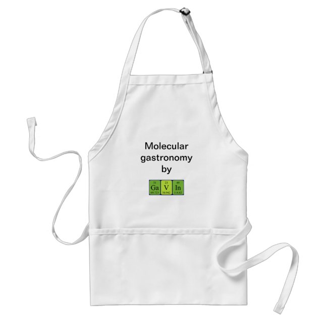 Gavin periodic table name apron (Front)