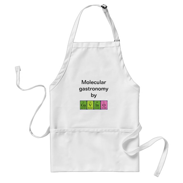 Gavino periodic table name apron (Front)