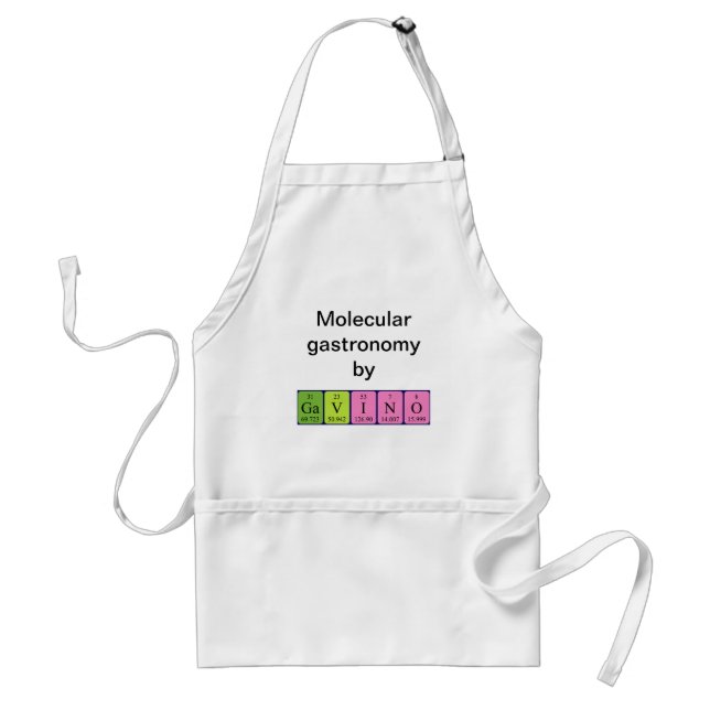 Gavino periodic table name apron (Front)