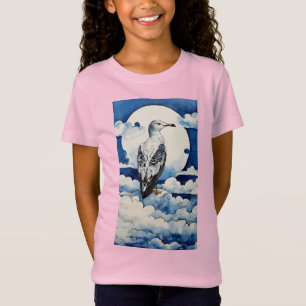Gaviota en Azul y Tinta T-Shirt