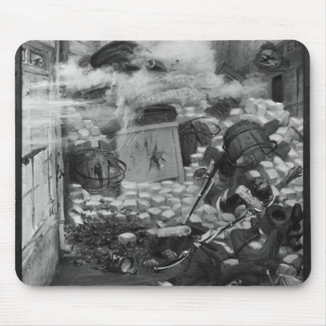 Gavroche Collecting Cartridges Mouse Mat (Front)