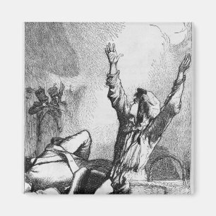 Gavroche had fallen only to rise again magnet
