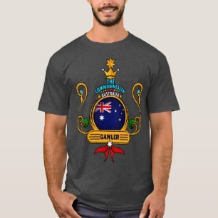 Gawler Town home Golden Australian Flag Souvenir T-Shirt