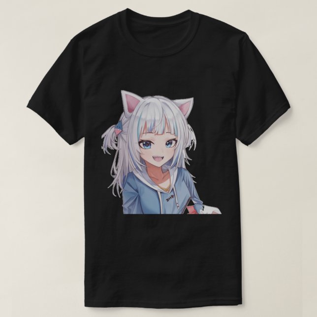Gawr gura vtuber   T-Shirt (Design Front)