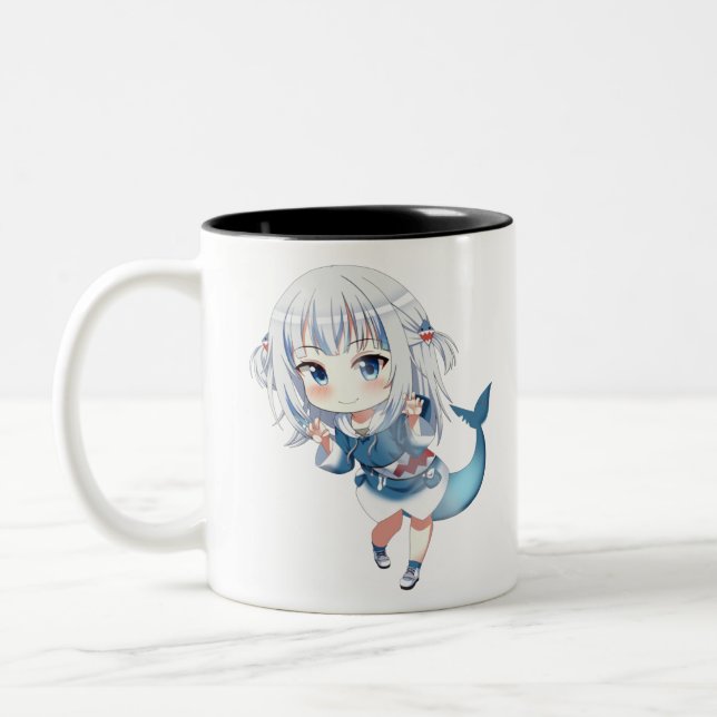 Gawr Hololive (がうる・ぐら) Two-Tone Coffee Mug (Left)