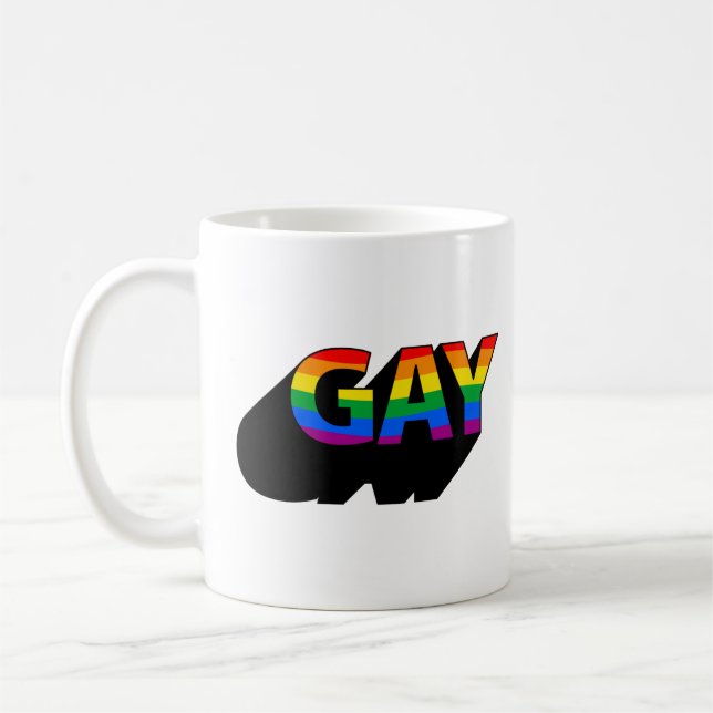 GAY 3D COFFEE MUG (Left)
