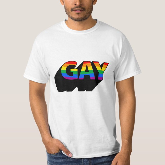 GAY 3D T-Shirt (Front)