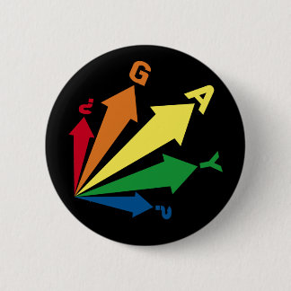 gay? 6 cm round badge