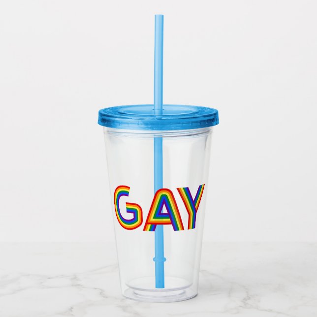 GAY ACRYLIC TUMBLER (Front)