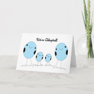 Gay adopted two boys announcement card