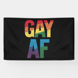Gay AF LGBT Pride Gay Gift Pride Month Banner