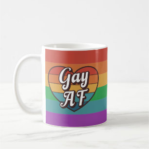 Gay AF Pride LGBTQ+ Coffee Mug