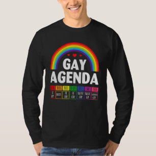 Gay Agenda Lgbt Pride T-Shirt