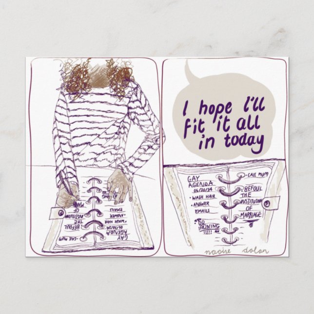 Gay Agenda Postcard (Front)