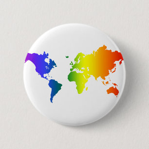 Gay all over the World 6 Cm Round Badge
