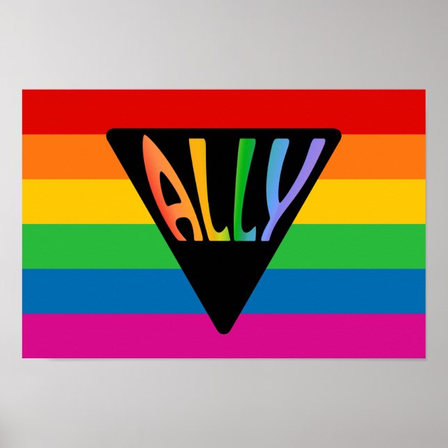 Gay Ally Triangle Poster (Front)