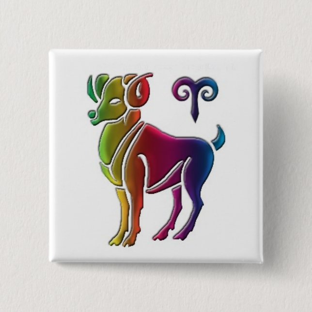 Gay Aries Button (Front)