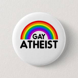 Gay Atheist Rainbow 6 Cm Round Badge