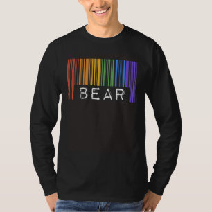 Gay Bear Barcode Cute And Chubby Gay Pride Flag T-Shirt