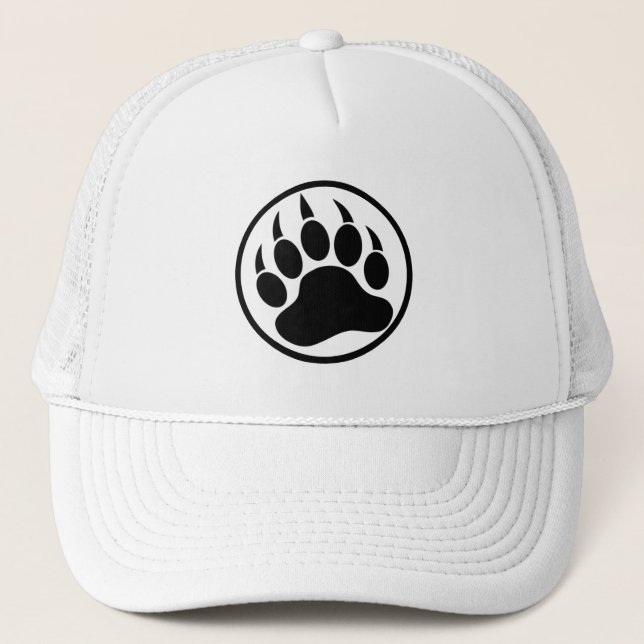 GAY BEAR CLASSIC CLEAN LOOK BEAR PAW TRUCKER HAT (Front)