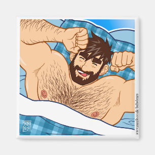 GAY BEAR MAGNET - GOOD MORNING!