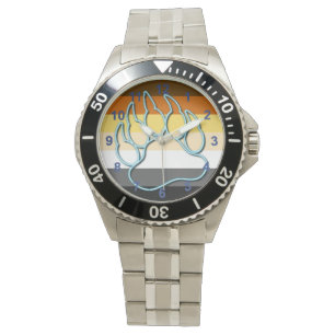 GAY BEAR PAW NEON BLUE WATCH
