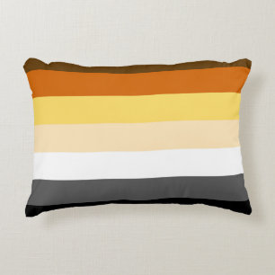 Gay Bear Pride Colours Bear Pride Flag Decorative Cushion