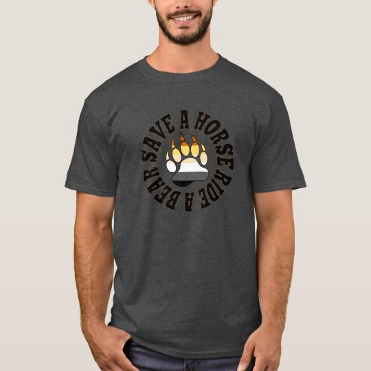 Gay Bear Pride Colours Save A Horse Ride A Bear T-Shirt