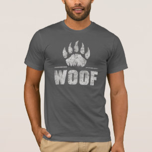 Gay Bear Pride distressed Bear Paw WOOF ! T-Shirt