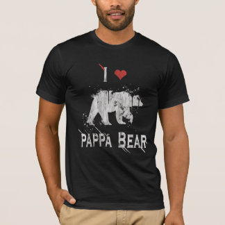 Gay Bear Pride distressed Love Pappa Bear T-Shirt