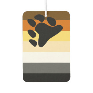 Gay Bear pride flag bear Paw Air Freshener