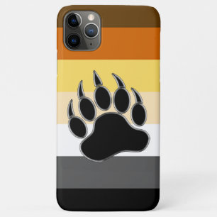 Gay Bear Pride Flag Bear Paw iPhone 11 Pro Max Case