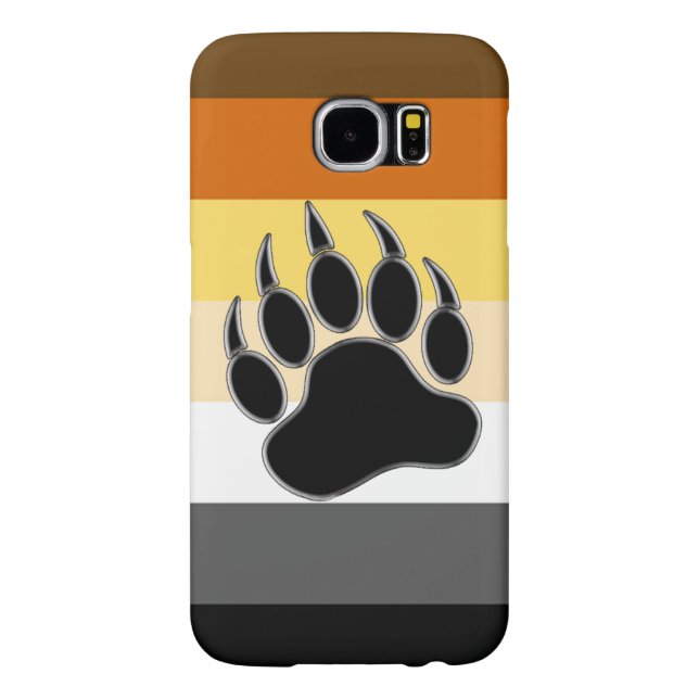 Gay Bear Pride Flag Bear Paw Case-Mate Samsung Galaxy Case (Back)