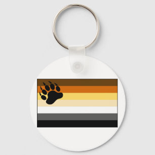 Gay Bear Pride Flag Key Ring