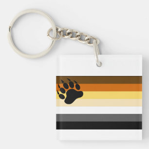 Gay Bear Pride Flag Key Ring